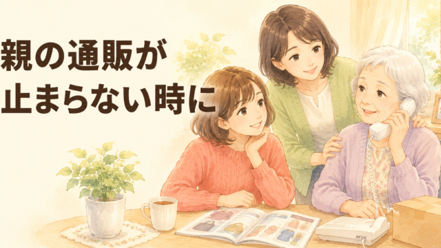 認知症の親の通販・電話が止まらない…家族ができる対策を介護福祉士が解説