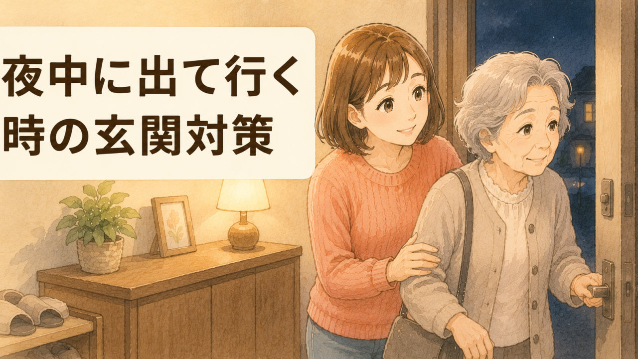 認知症の親が夜中に出て行く…徘徊を防ぐ玄関の対策を介護福祉士が解説