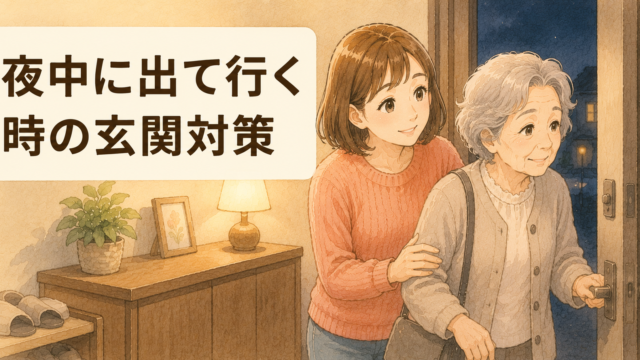 認知症の親が夜中に出て行く…徘徊を防ぐ玄関の対策を介護福祉士が解説